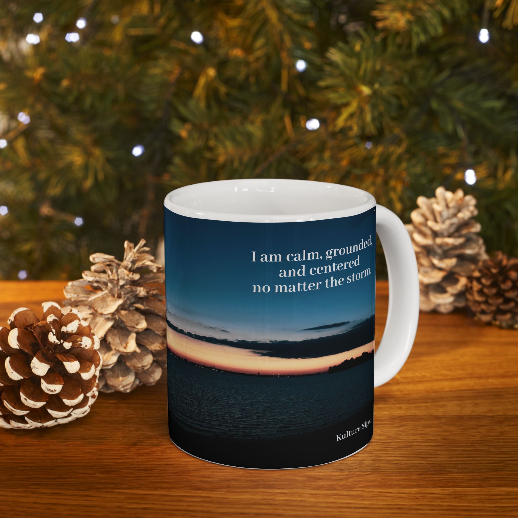 Calm in the Storm Mug | Affirmation for Grounded Sips