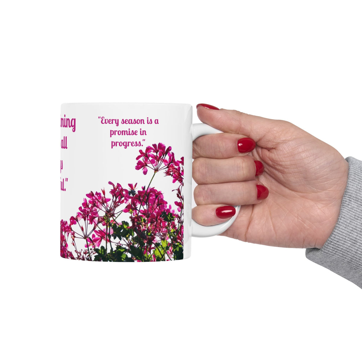 Divine Pause Inspirational Mug - White