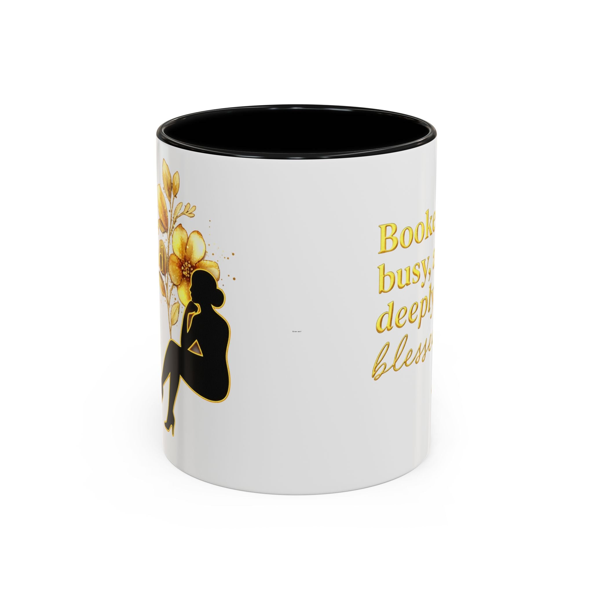 Booked, Busy & Deeply Blessed Affirmation Mug "Gold" | Faith & Focused