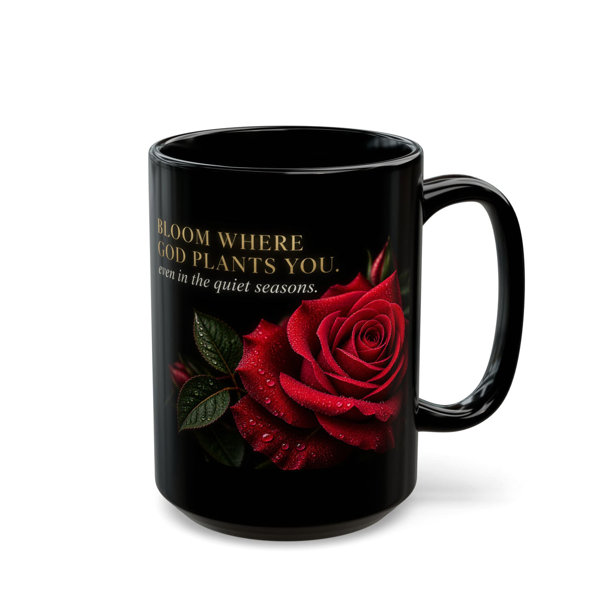 Bloom Like a Rose | Kulture Sips™ Luxe Ceramic Mug