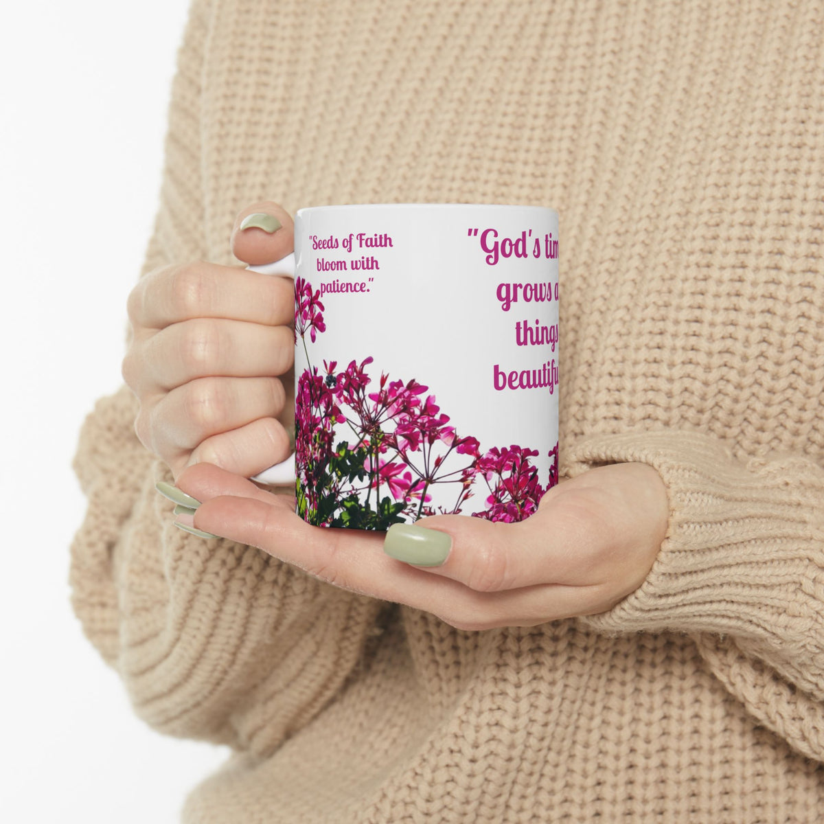Divine Pause Inspirational Mug - White