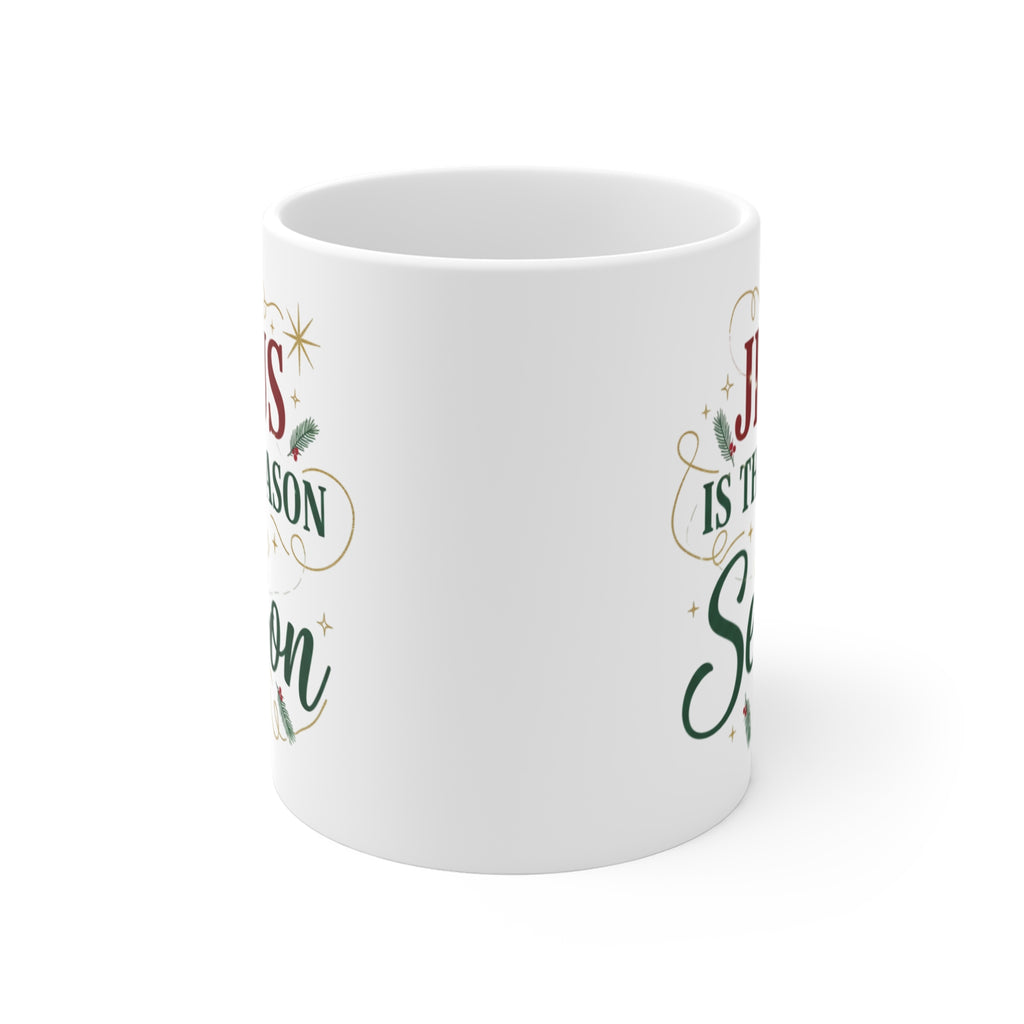 Jesus Is the Reason for the Season Christmas Mug | Faith-Filled Holiday Coffee Mug