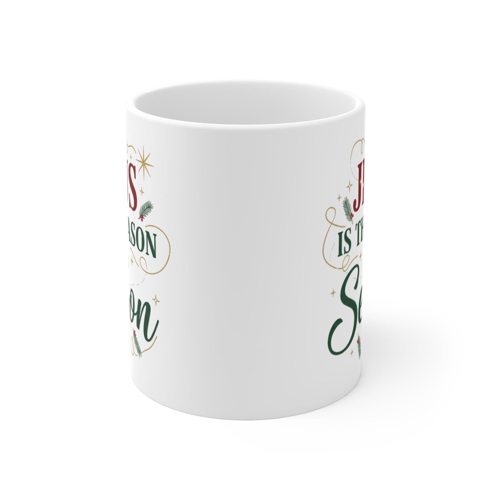 Jesus Is the Reason for the Season Christmas Mug | Faith-Filled Holiday Coffee Mug