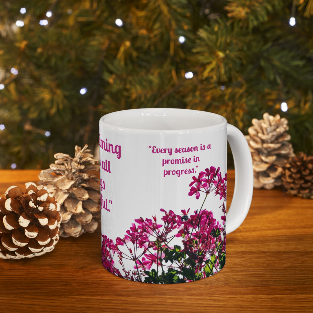 Divine Pause Inspirational Mug - White