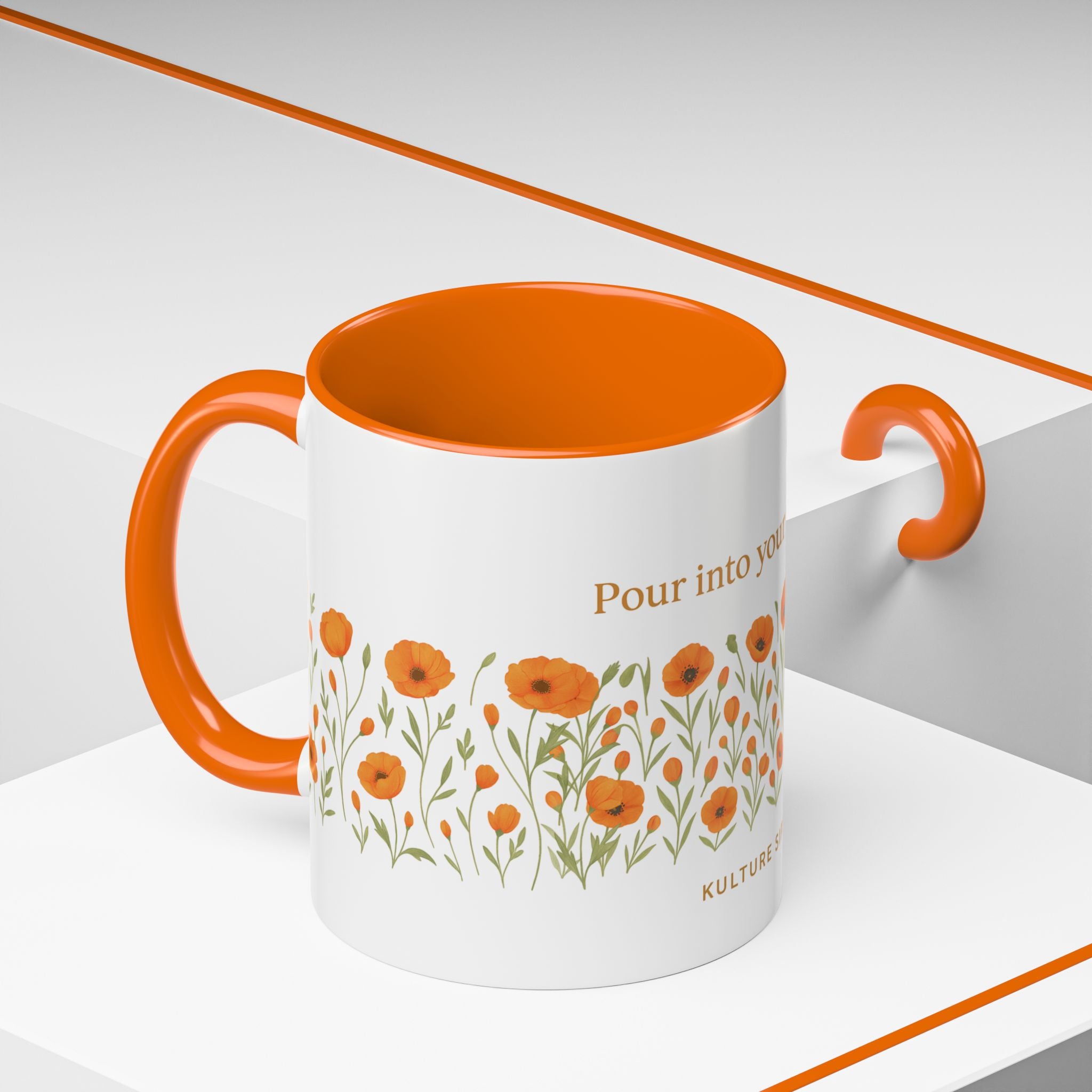 “Pour Into Your Peace” - Motivational Coffee Mug