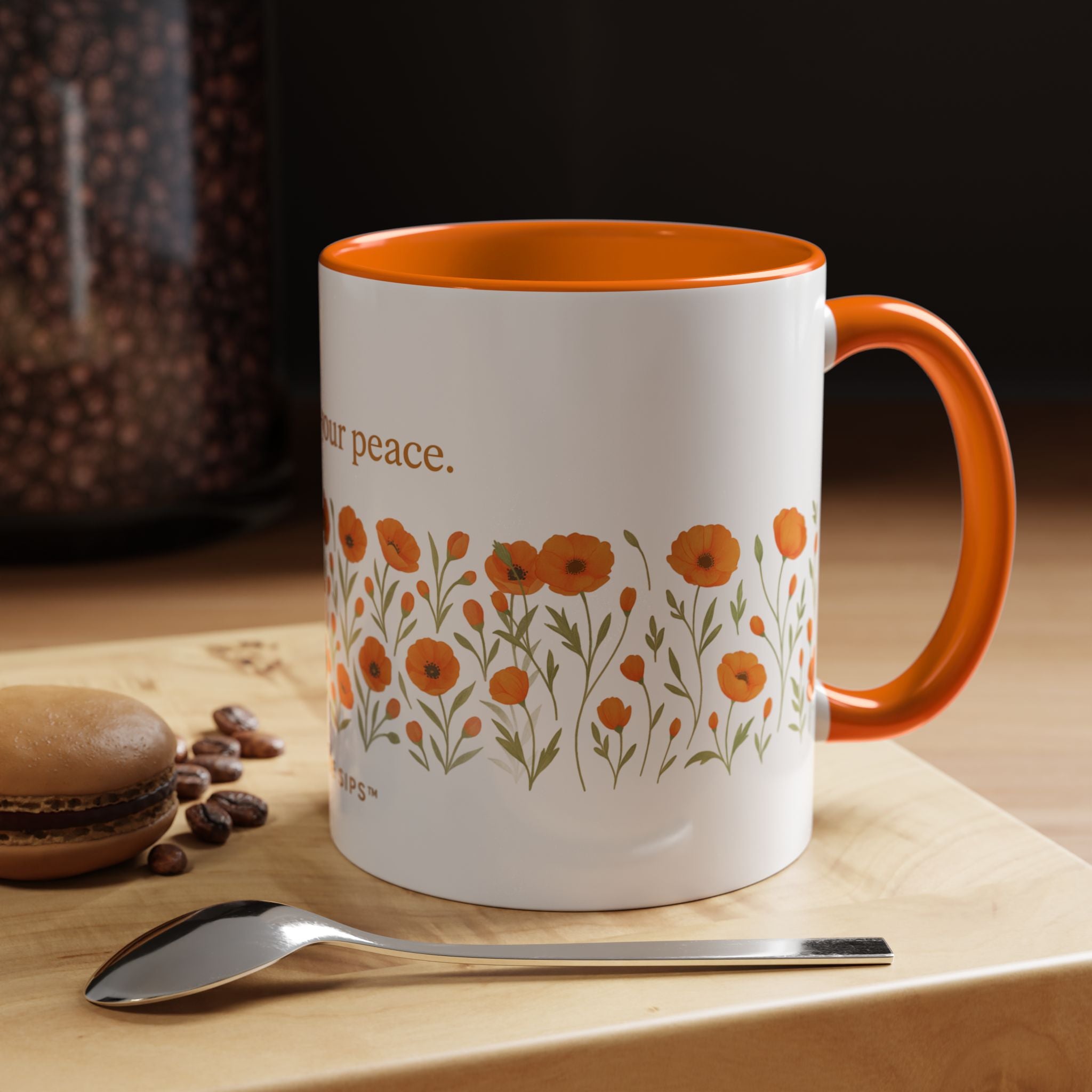 “Pour Into Your Peace” - Motivational Coffee Mug