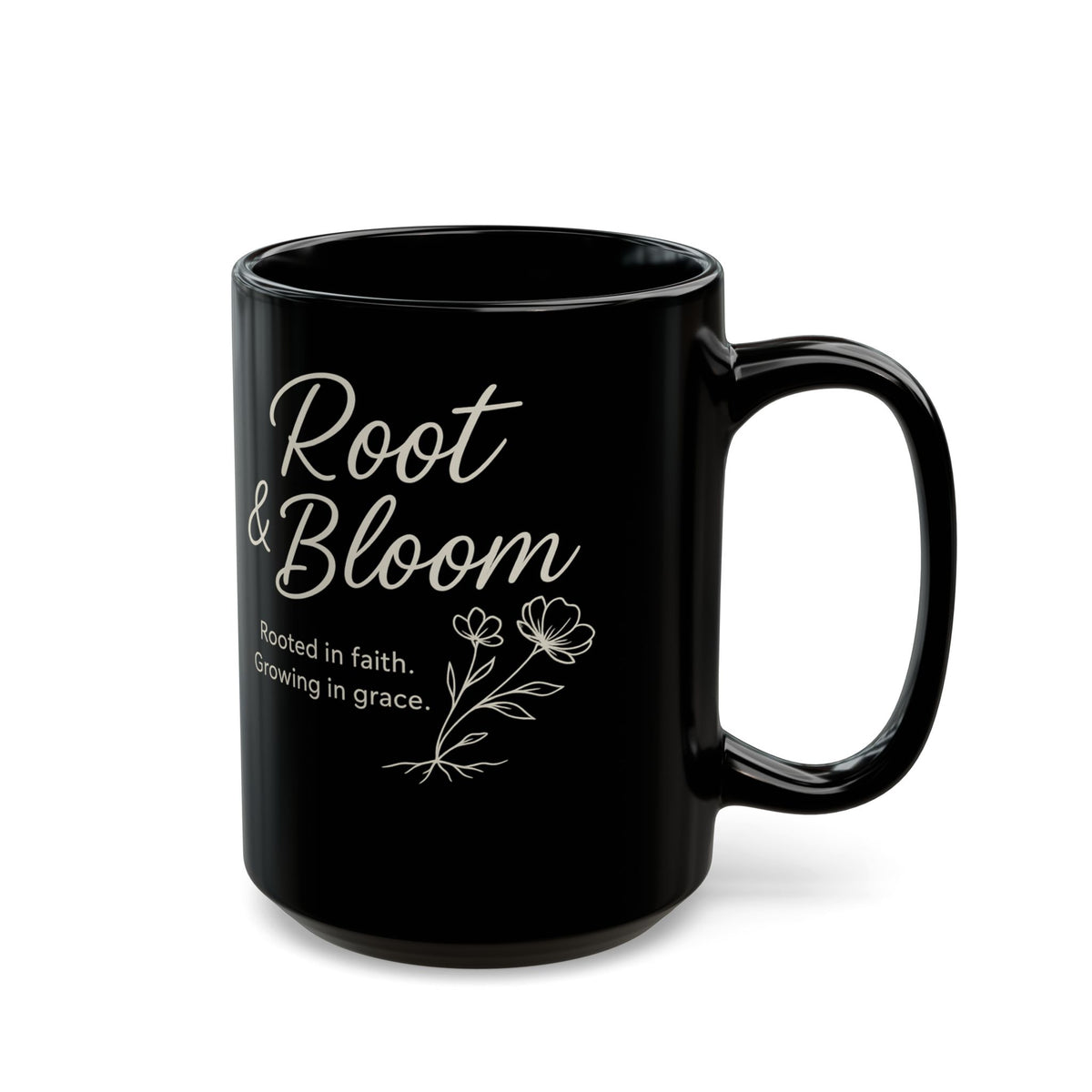 Kulture Sips Root & Bloom Faith Mug | Grounded in Grace, Growing in Purpose