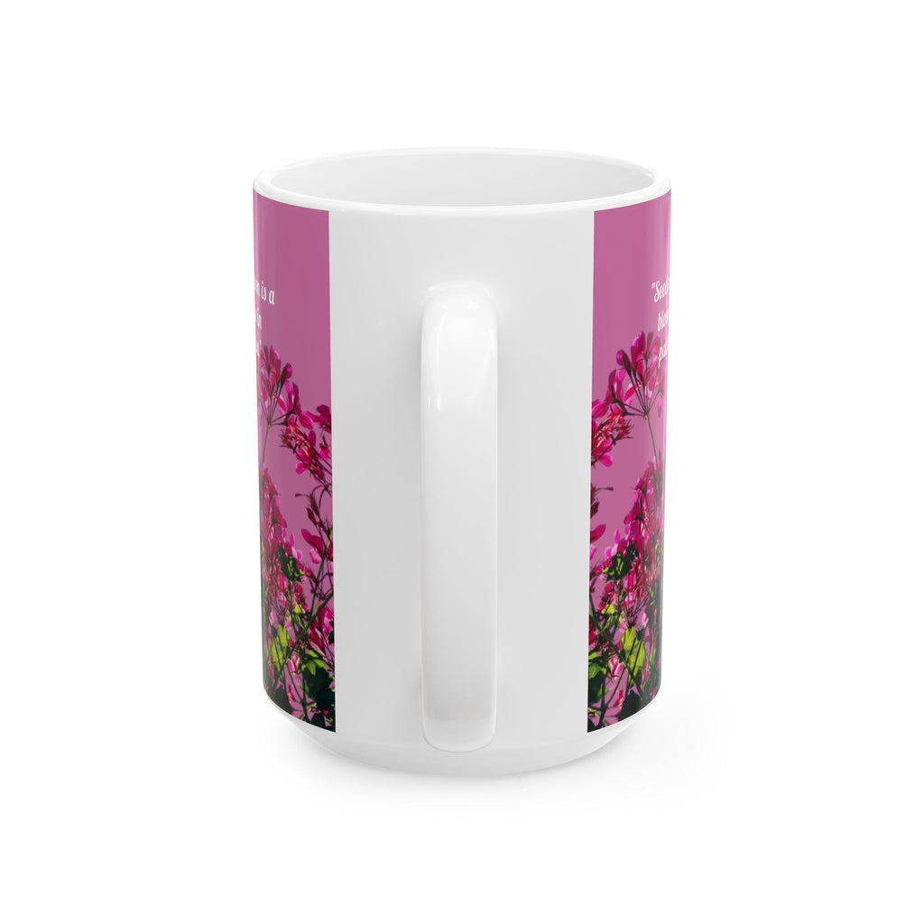Divine Pause Inspirational Mug - Pink