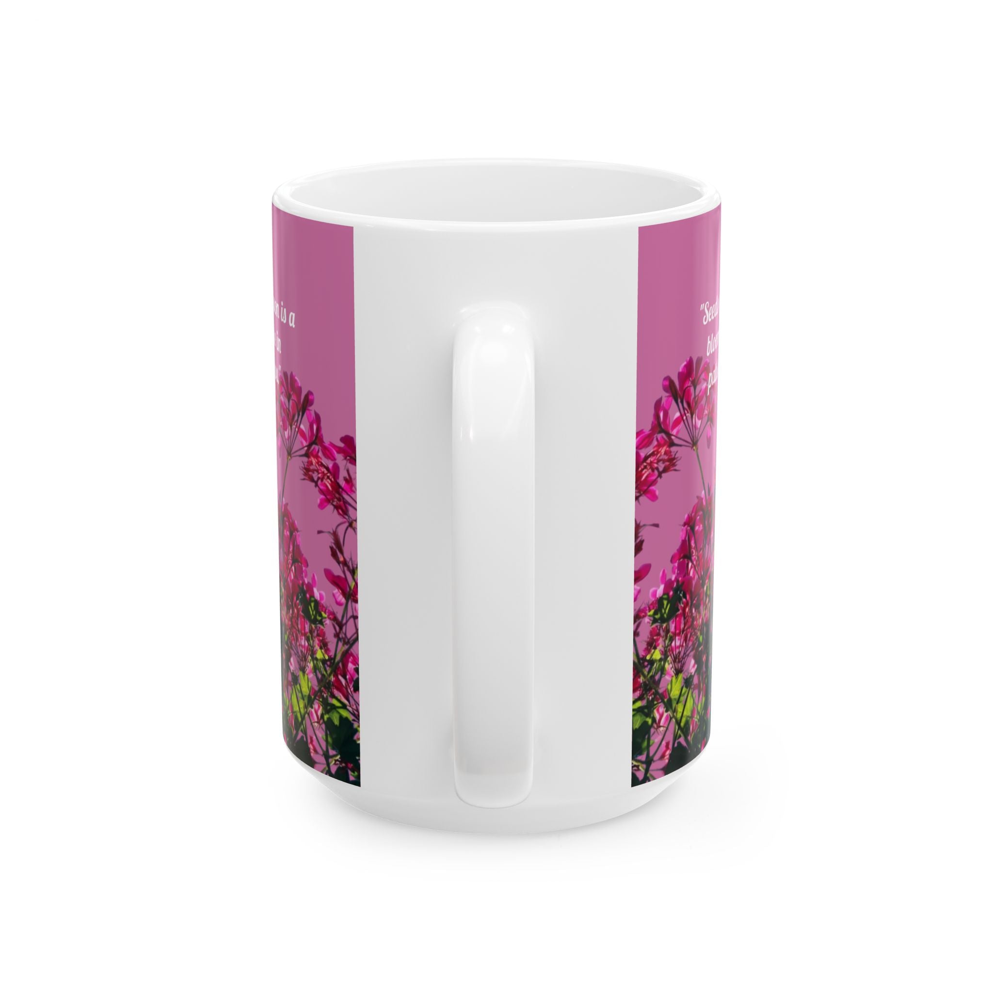 Divine Pause Inspirational Mug - Pink