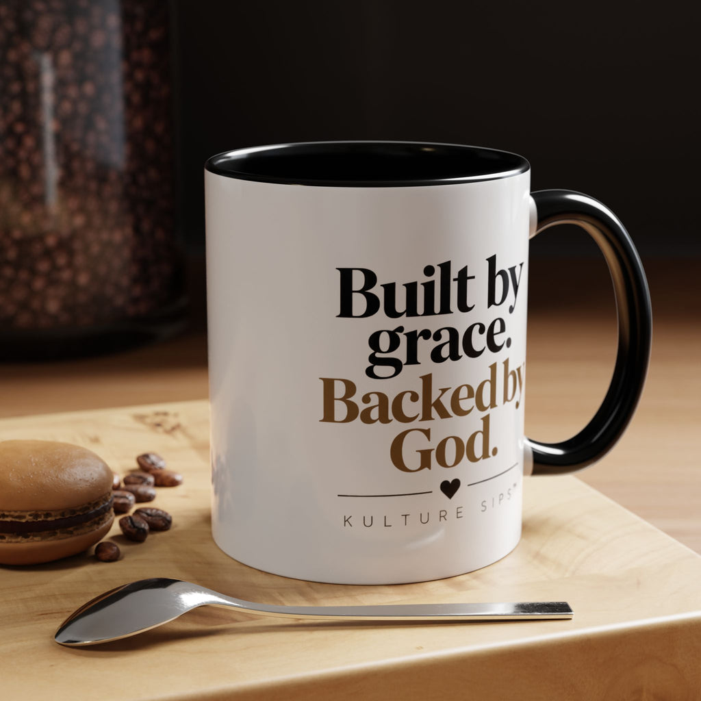 Built by Grace. Backed by God. | Kulture Sips™ Luxe Ceramic Mug