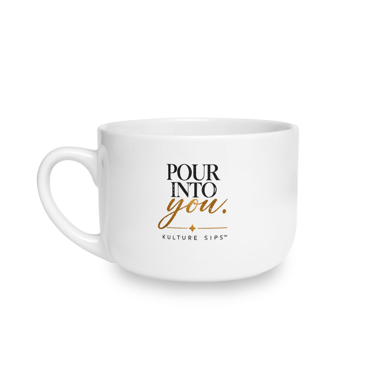 Pour Into You | Kulture Sips™ Luxe Ceramic Latte Mug