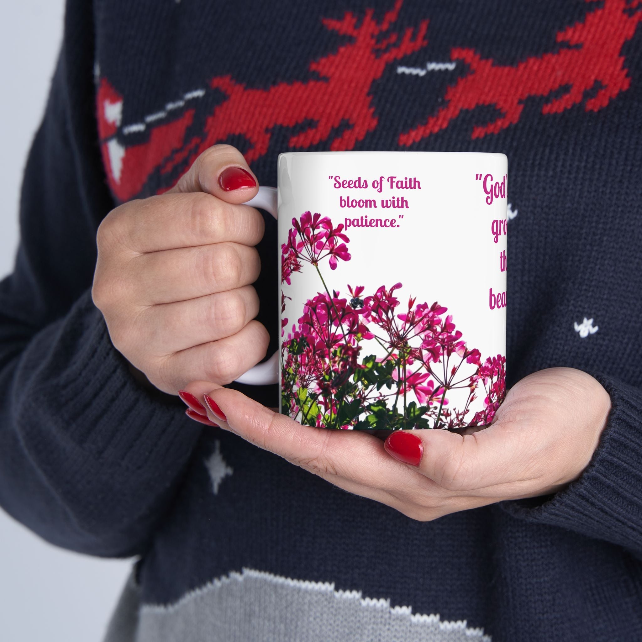 Divine Pause Inspirational Mug - White