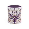 Purple Bloom Symphony Mug | Elegant Floral Coffee & Tea Cup