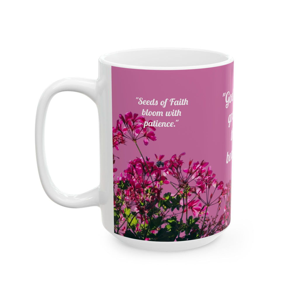 Divine Pause Inspirational Mug - Pink