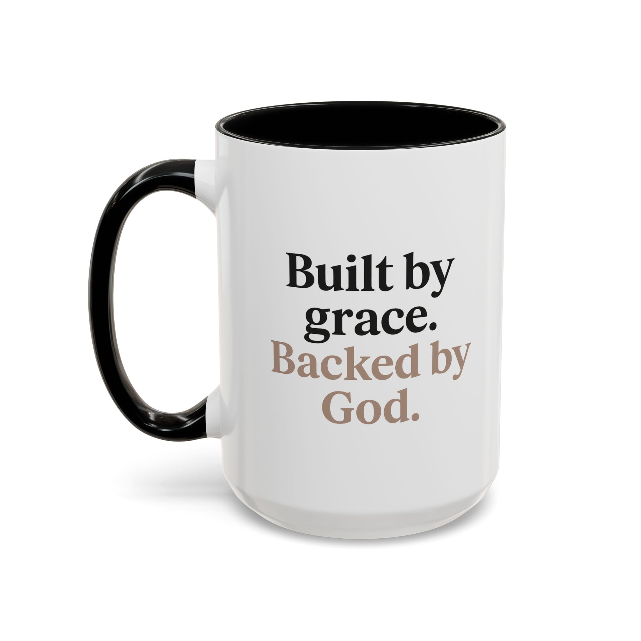 Built by Grace. Backed by God. – Kulture Sips™ Faith Mug | Inspirational Coffee Cup