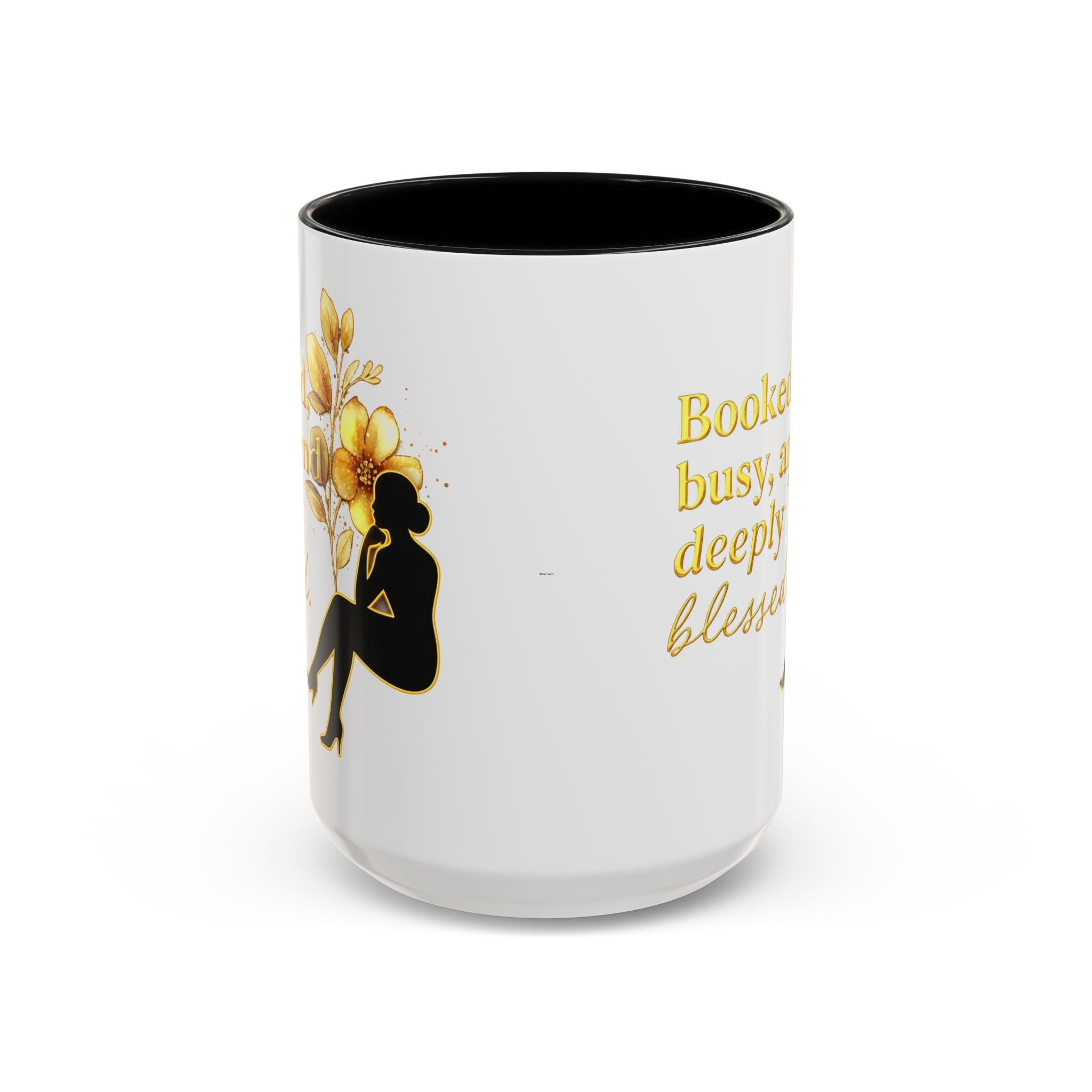 Booked, Busy & Deeply Blessed Affirmation Mug "Gold" | Faith & Focused