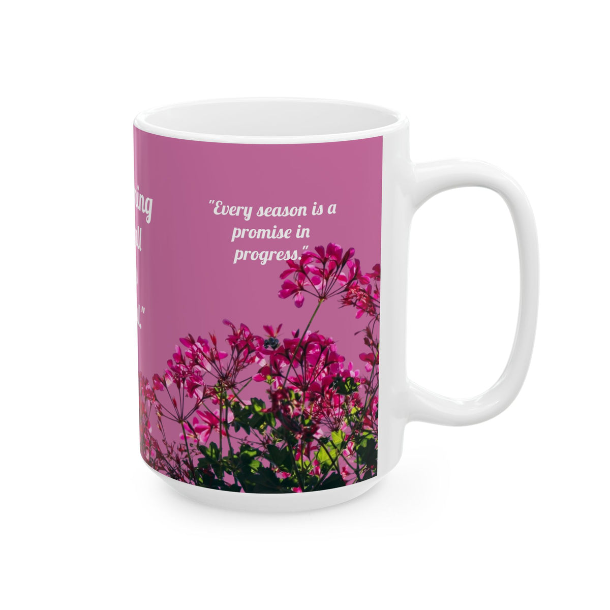 Divine Pause Inspirational Mug - Pink