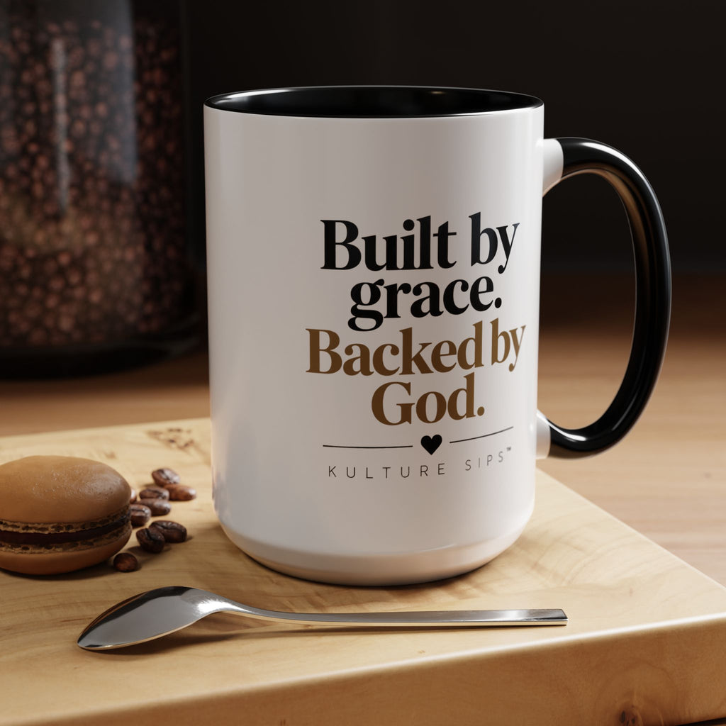 Built by Grace. Backed by God. | Kulture Sips™ Luxe Ceramic Mug