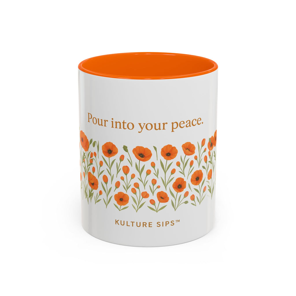 “Pour Into Your Peace” - Motivational Coffee Mug