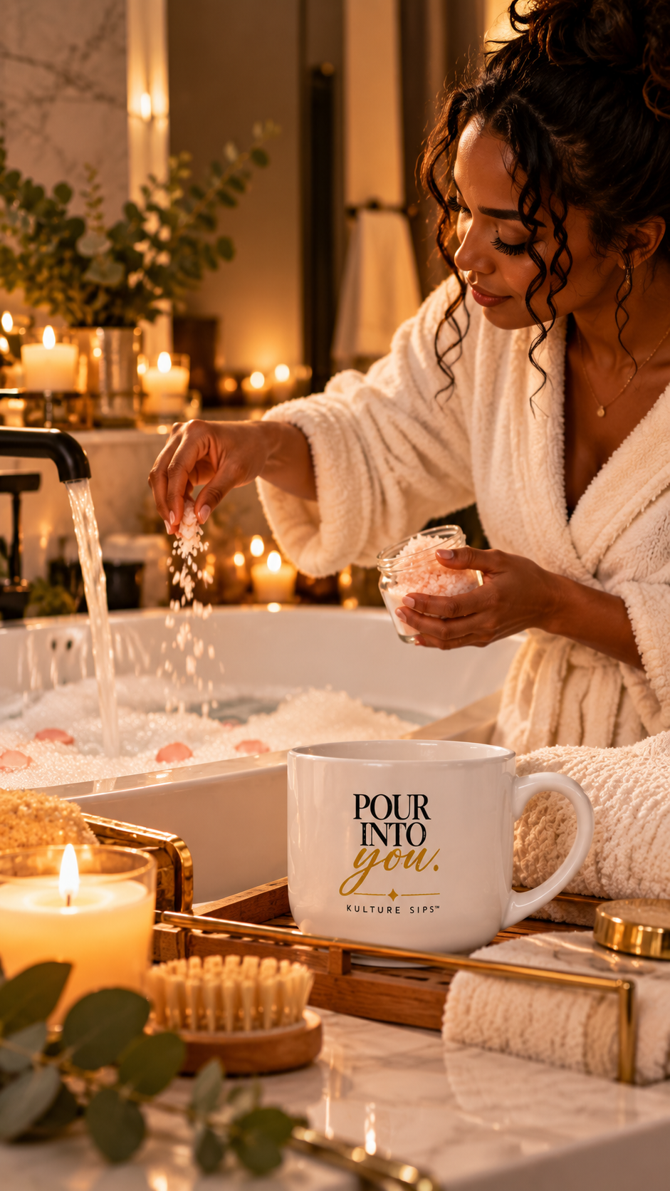 Pour Into You | Kulture Sips™ Luxe Ceramic Latte Mug