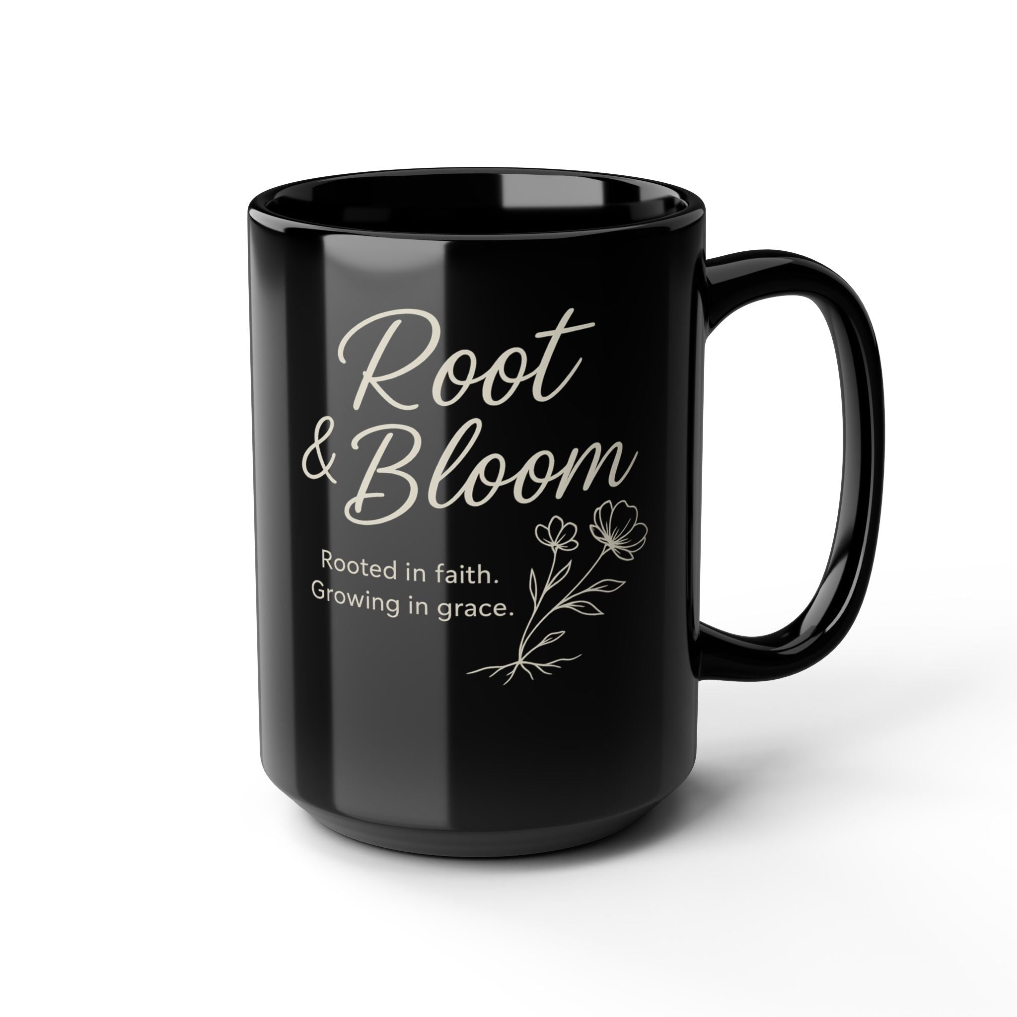 Kulture Sips Root & Bloom Faith Mug | Grounded in Grace, Growing in Purpose