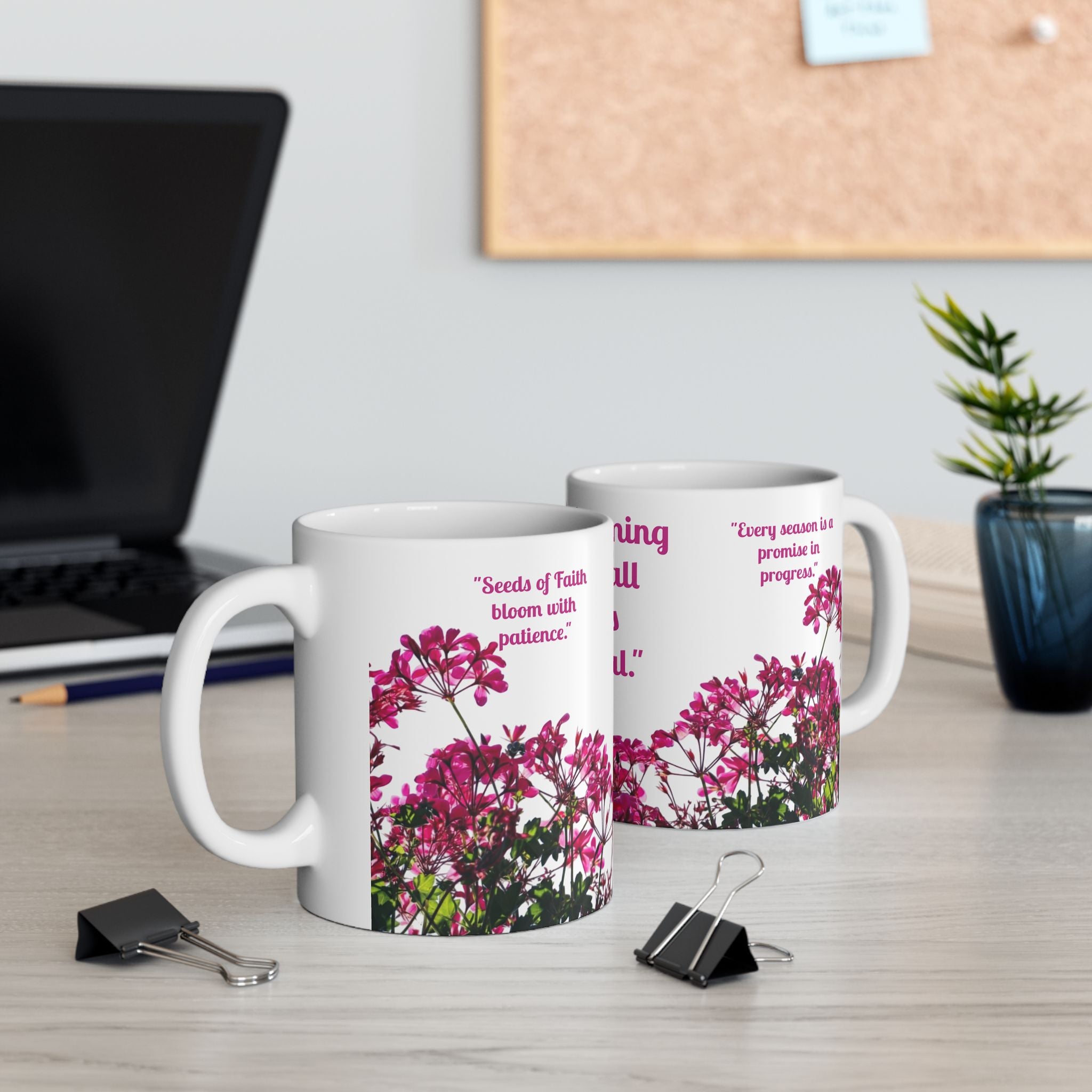 Divine Pause Inspirational Mug - White