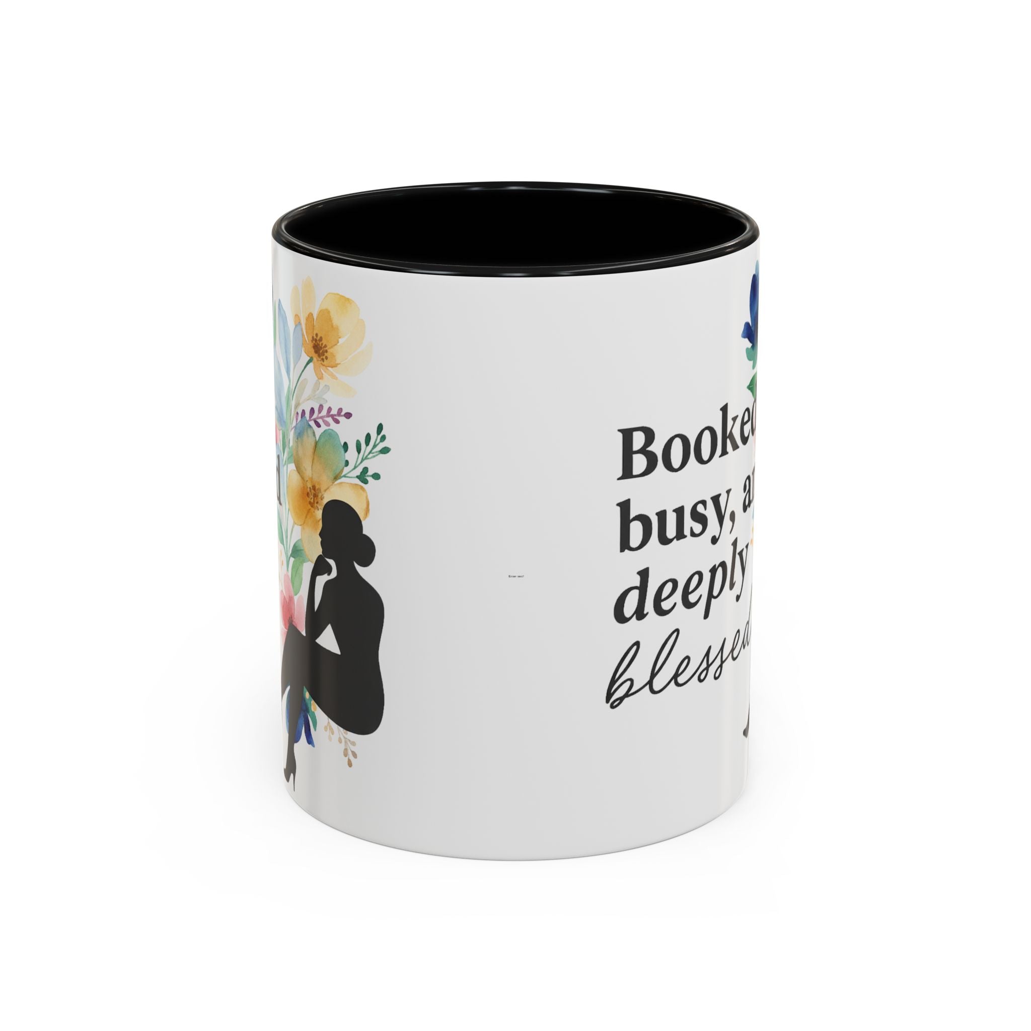 Booked, Busy & Deeply Blessed Affirmation Mug | Focused