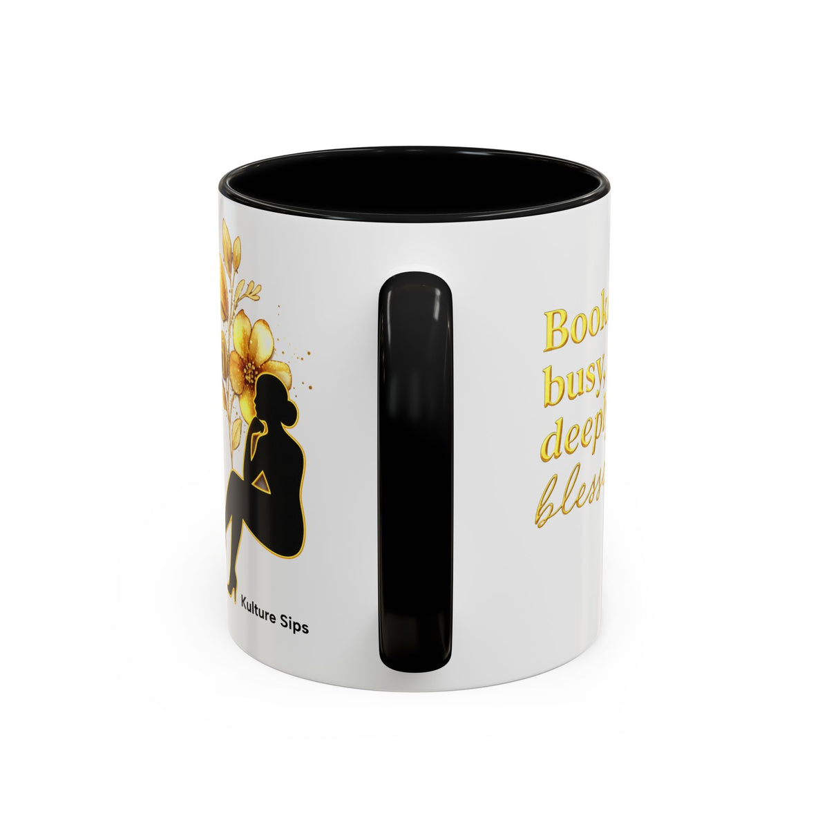 Booked, Busy & Deeply Blessed Affirmation Mug "Gold" | Faith & Focused