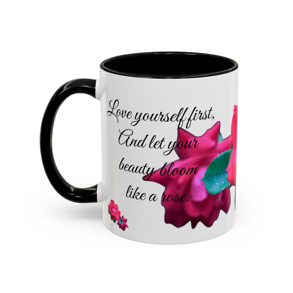 Bloom Like a Rose Mug | Self-Love Affirmation Cup (11oz/15oz)