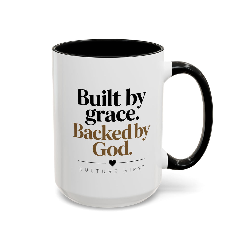Built by Grace. Backed by God. | Kulture Sips™ Luxe Ceramic Mug