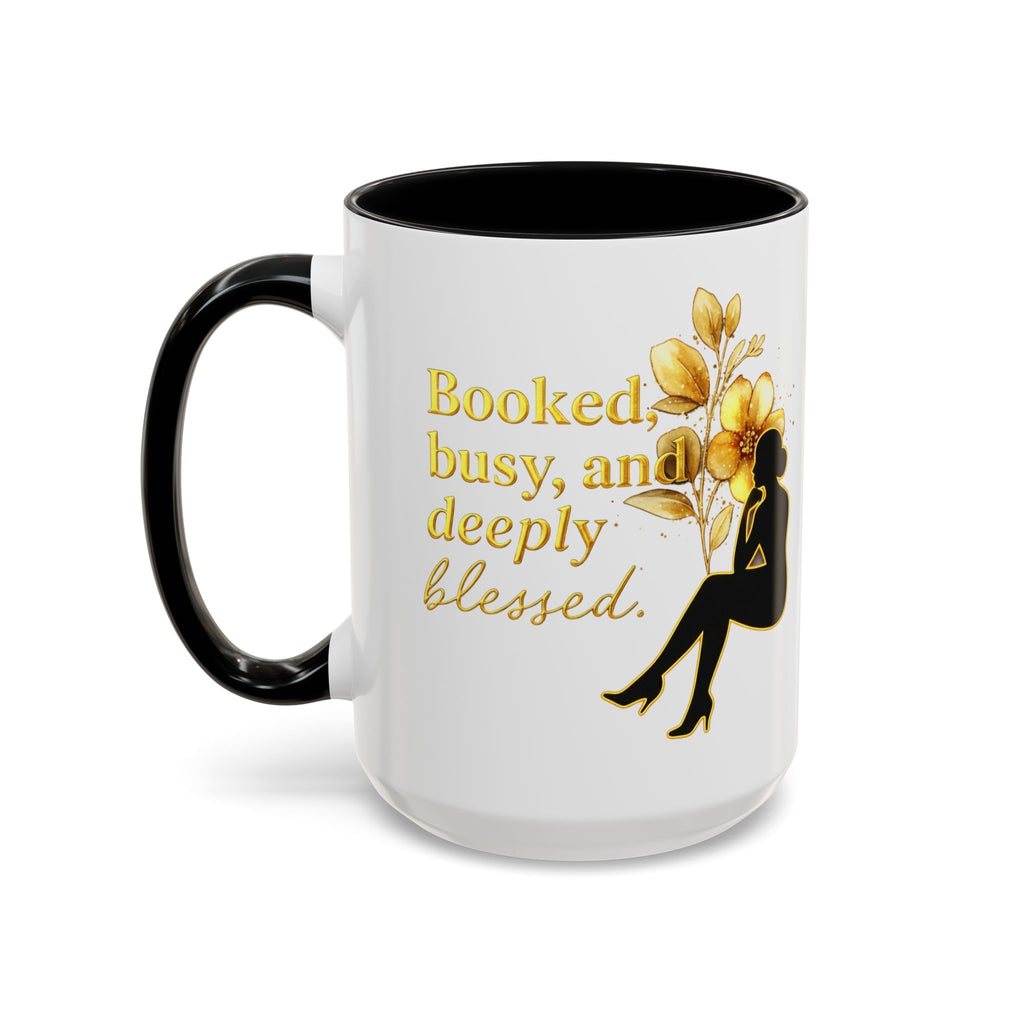 Booked, Busy & Deeply Blessed Affirmation Mug "Gold" | Faith & Focused