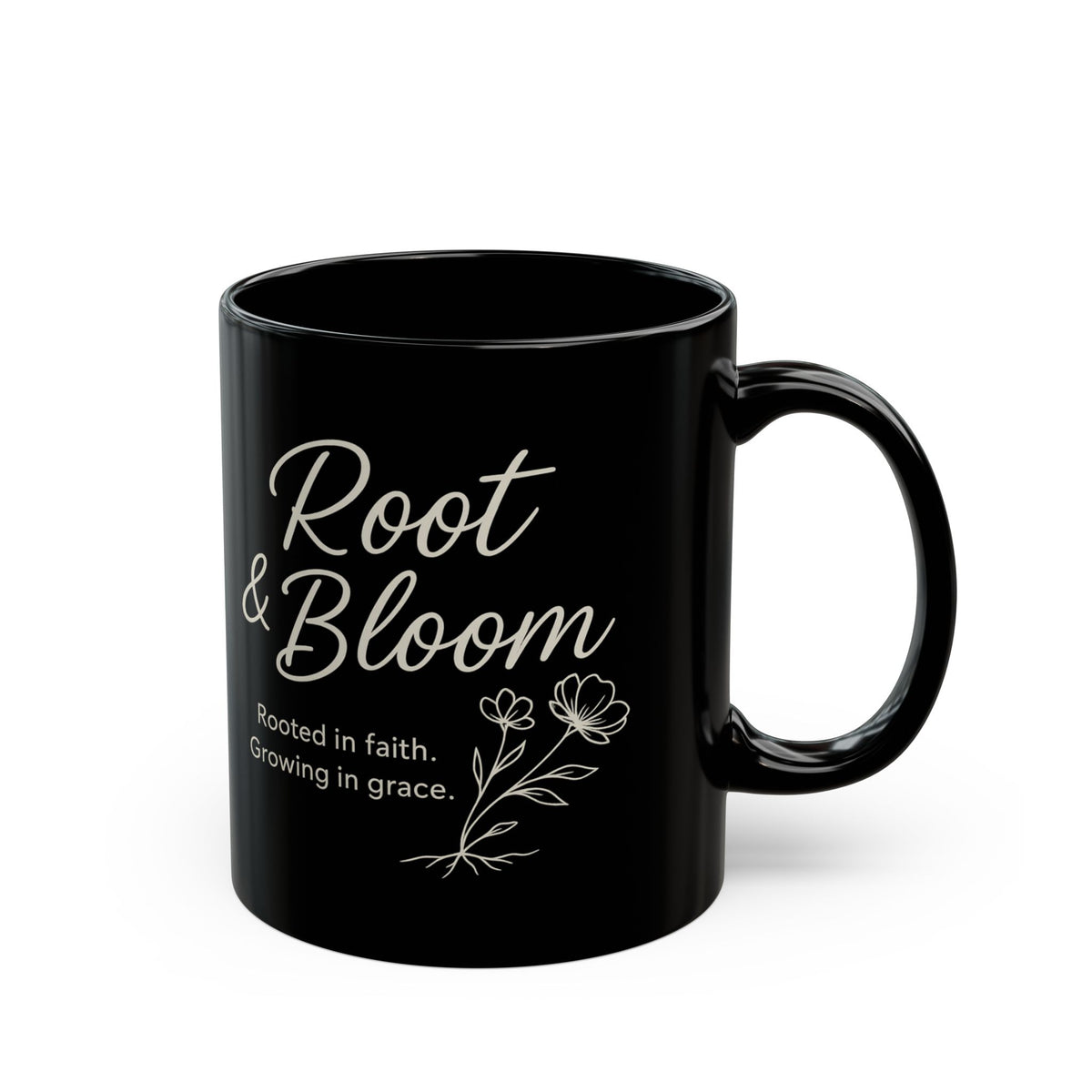 Kulture Sips Root & Bloom Faith Mug | Grounded in Grace, Growing in Purpose