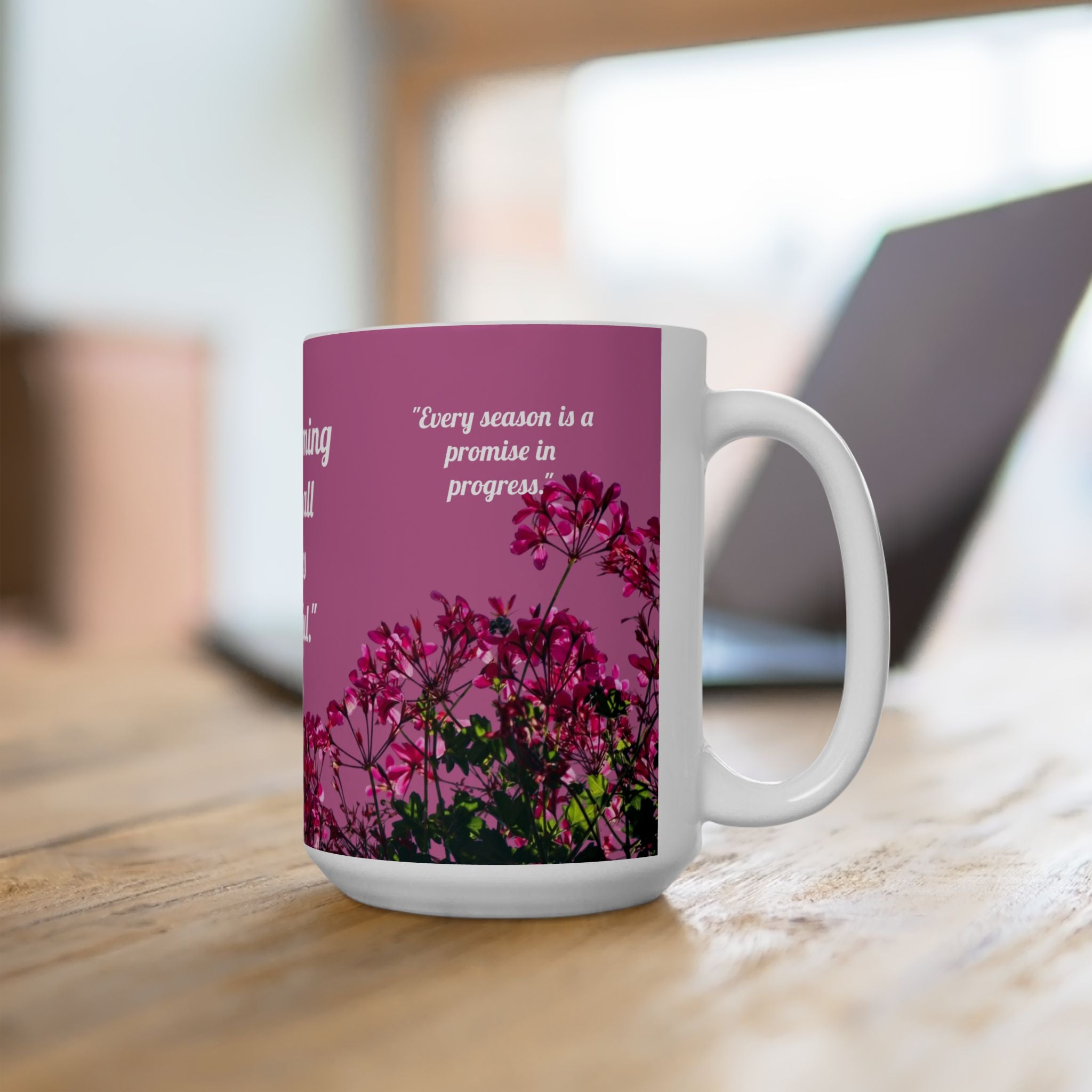 Divine Pause Inspirational Mug - Pink