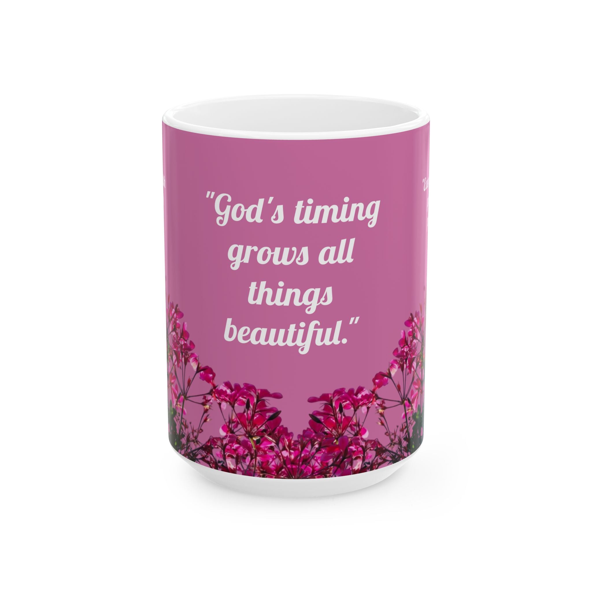 Divine Pause Inspirational Mug - Pink